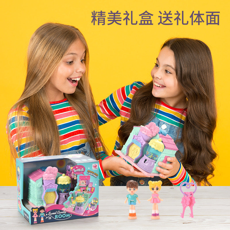 Cross-border Children's Variables Surprise Cabin Girl Simulation Princess Castle Villa Model Doll House Play House Toys