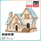 Wooden Reasons Children's Girls Assembled Handmade Ornaments diy Assembled Cabin Model Building Blocks Head Small House Puzzle