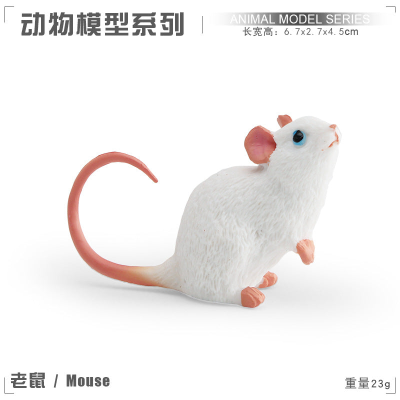 Cross-border simulation short tail bobcat panda mouse platypus ferret Thorn tail rock lizard wild animal model ornaments