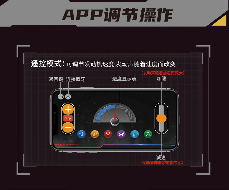 Cross-Border Electroplating Artificial Bmw F1 Engine Mechanical V8 Engine App Programming Lighting Building Small Particle Building Blocks