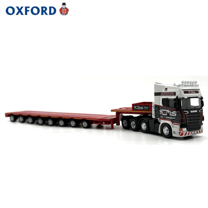Oxford Scania Multi-Axle Trailer Semi-Trailer Truck Car Model Collection Alloy Simulation Ornament 1:76
