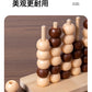 Three-Dimensional Four-Piece Chess Four-Piece Game Chess P 0.34kg Kidsren's Educational Early Education Multi-Person Toy Wooden Boxed Multi-Color