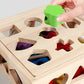 Montessori Early Education Large Particle Beaded Geometric Shape Matching Building Block Box Color Cognitive Teaching Aids Kidsren's Educational Toys