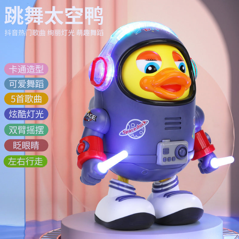 Electric Dancing Space Duck Baby Early Education Toy Children's Singing Robot with Light Music Baby 1-3 Years Old