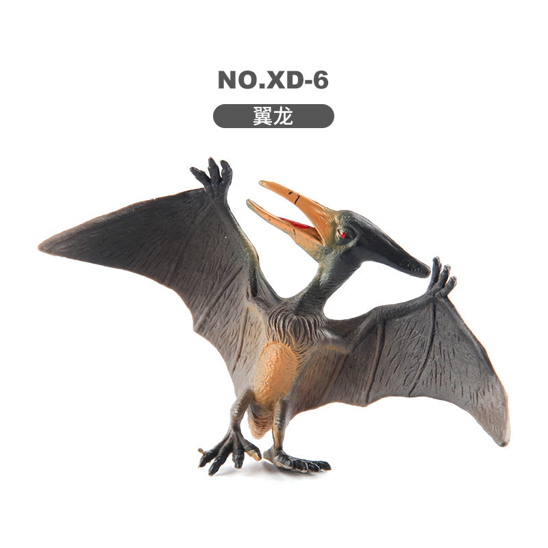 Children's Dinosaur Simulation Animal Ornaments Multiple Mini Solid Dinosaur Model Stegosaurus Spinosaurus Bull Dragon Bag Ornaments
