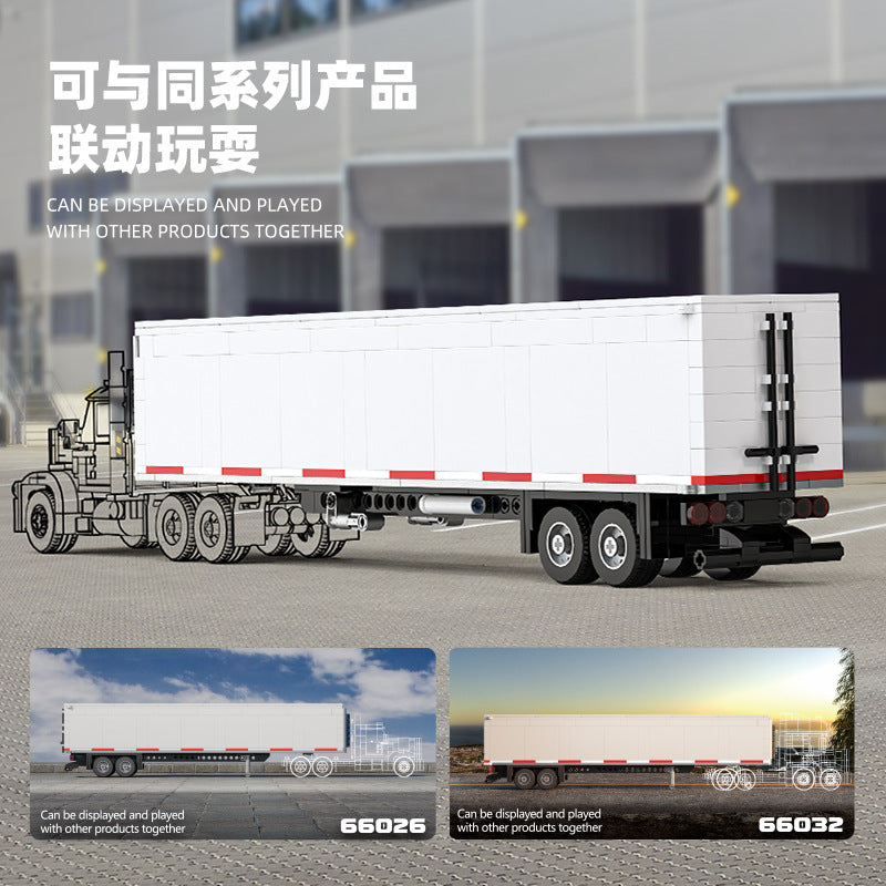 Cross-border engineering series truck city bus transport vehicle combined with small particle building blocks children's educational enlightenment toys
