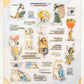 Duoduo's Big World Character Pet Die-Cut Stickers Healing Girl Large Size Basic Material Stickers for Journals