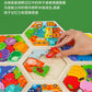 Cross-Border Children's Wooden Three-Dimensional Hexagonal Puzzle Animal Transportation Puzzle Building Blocks Early Education Educational Toys