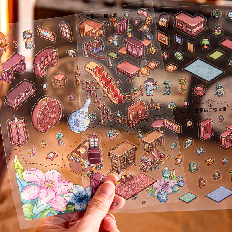 Mr. Mo Yan's New 3D Landscape Stickers Kaleidoscope Series Fun Original DIY Stress-Relief Stickers