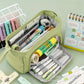 Oxford Cloth Pencil Case with Large Capacity and Multi-Layer Design, Stationery Box for Primary and Secondary School Students, High Aesthetic Value, Simple and Waterproof, Direct from the Source Factory