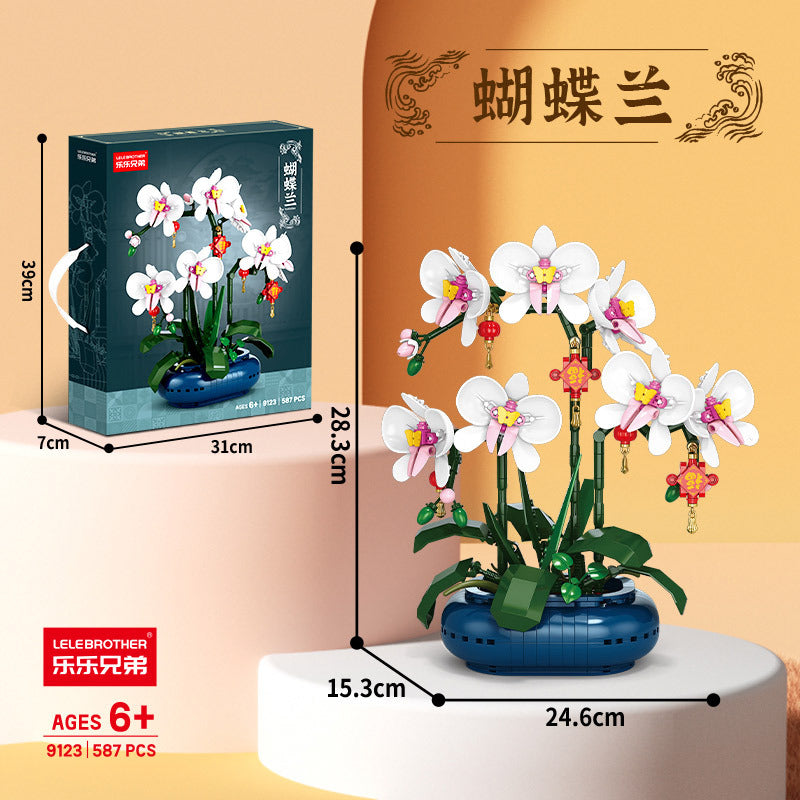 Wow, Custom Ornaments Educational Assembled Toy Gift 9020 New Year Lucifer Cat Fortune Tree Fortune 9021