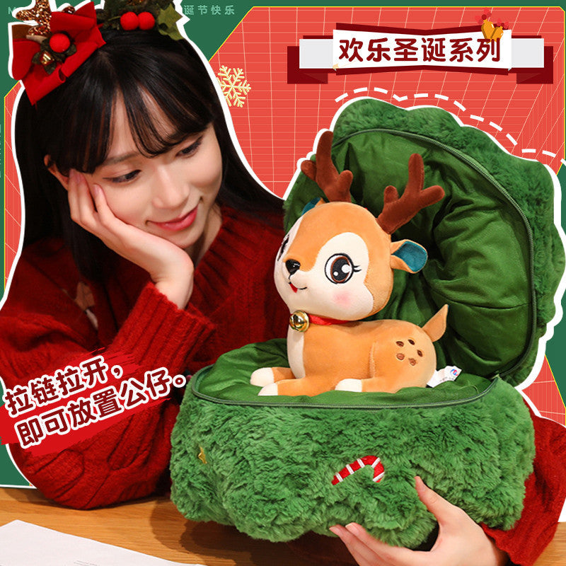 Cross-Border Merry Christmas Tree Doll Plush Toy Christmas Pillow Old Man Elk Doll Christmas Eve Children's Gift