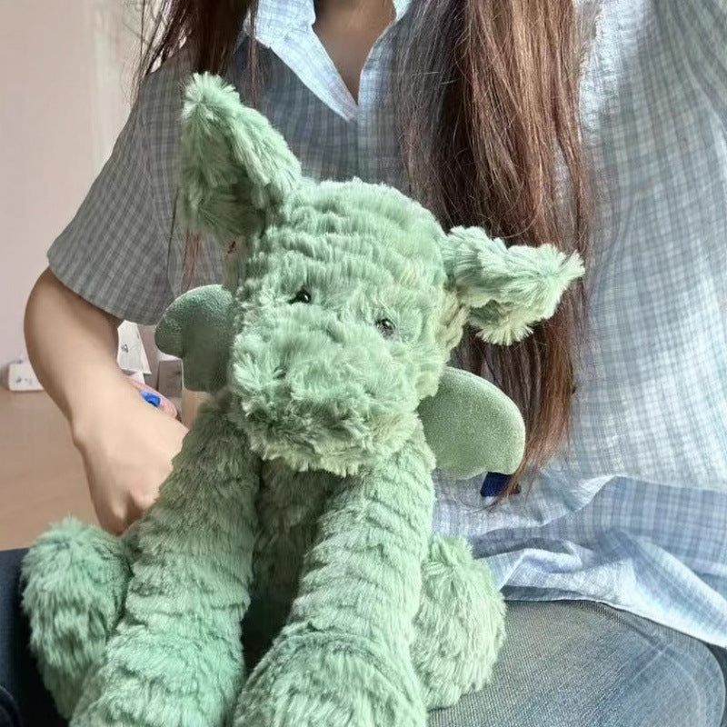 British Jelly Wave Series Curly Lion Monkey Plush Toy Wave Hair Dragon Doll Curly Highland Cow