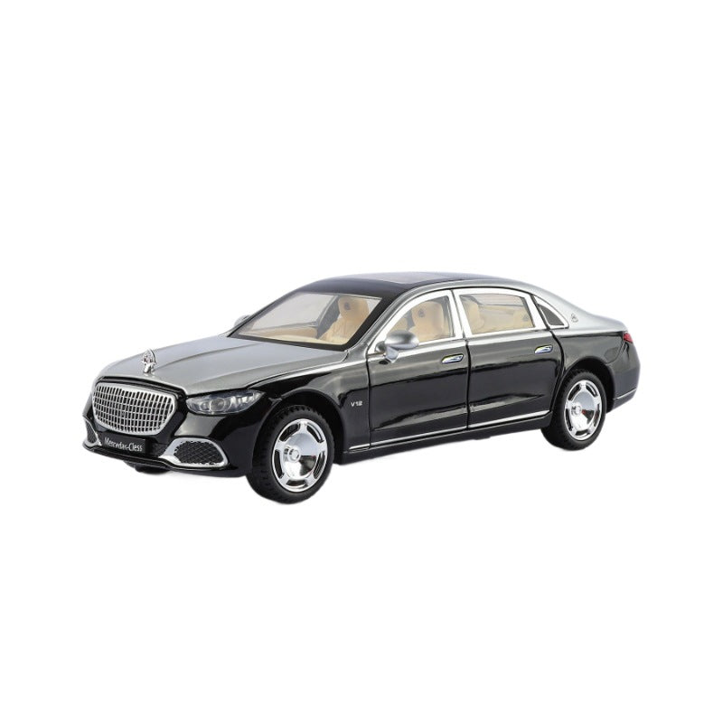 New Haodi Yc001 Boxed 1/24 Remote Control Electric Door S680 Realistic Children's Sound and Light Pull-Back Alloy Model Car