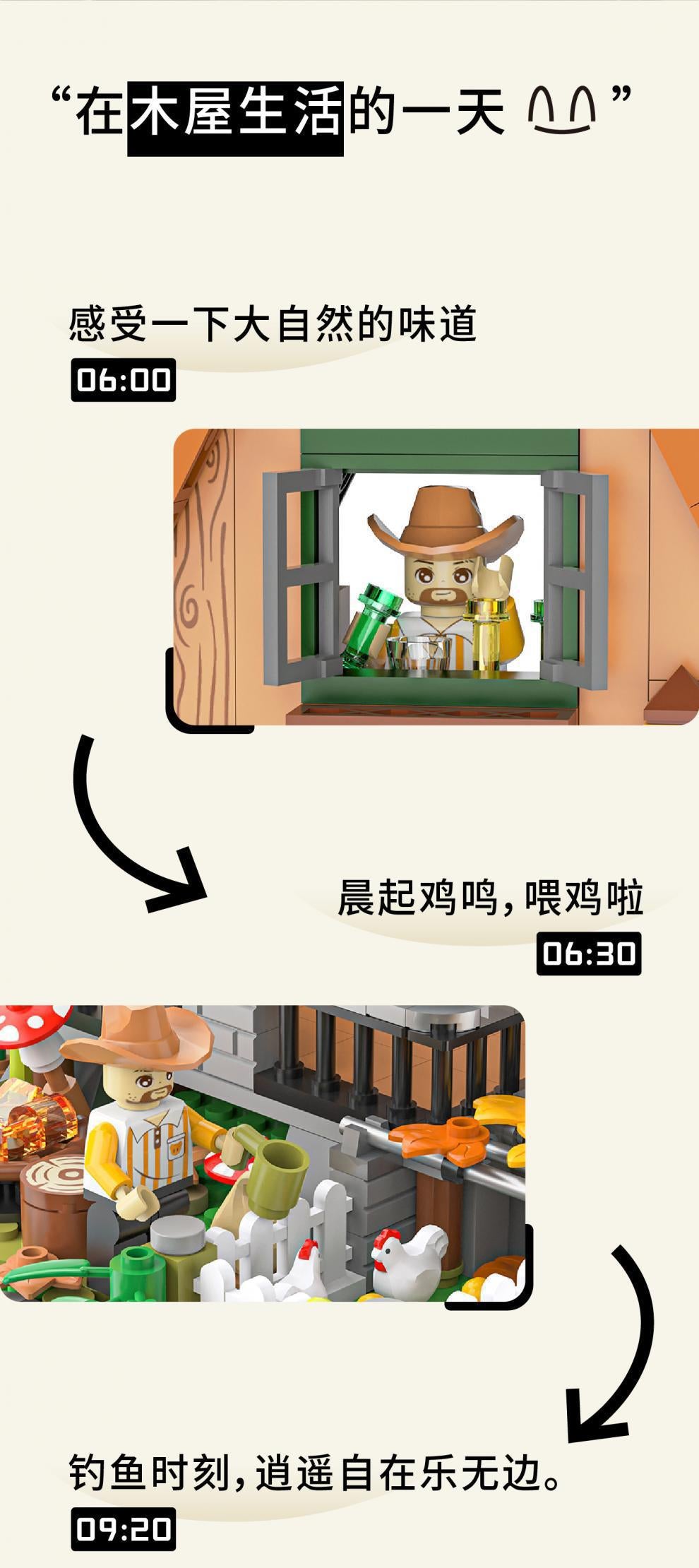 Compatible with Lego Creative Street View Building Model Forest Tree House Puzzle Assembled Block Toy Boy Gift Wholesale