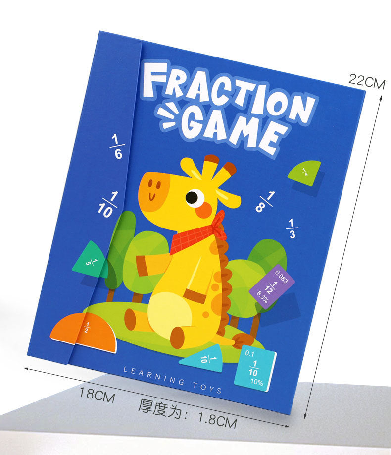 Magnetic Fraction Disk Demonstrator Numerator and Denominator Cognitive Addition and Subtraction Operation Third Grade Primary School Mathematics Teaching Aids Toys