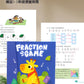 Magnetic Fraction Disk Demonstrator Numerator and Denominator Cognitive Addition and Subtraction Operation Third Grade Primary School Mathematics Teaching Aids Toys
