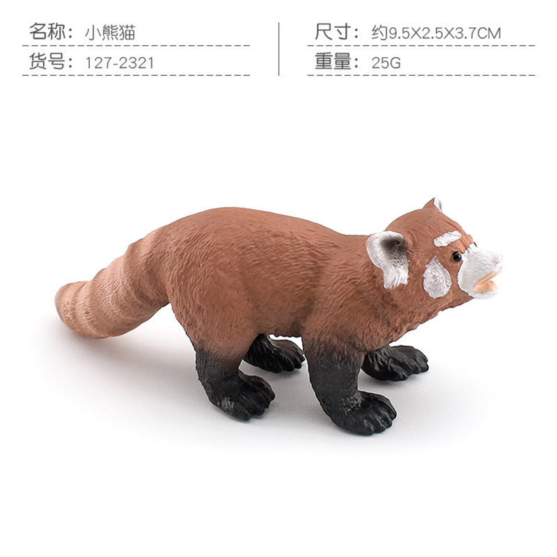 Cross-border simulation short tail bobcat panda mouse platypus ferret Thorn tail rock lizard wild animal model ornaments