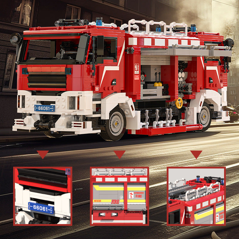 Cross-border engineering series truck city bus transport vehicle combined with small particle building blocks children's educational enlightenment toys