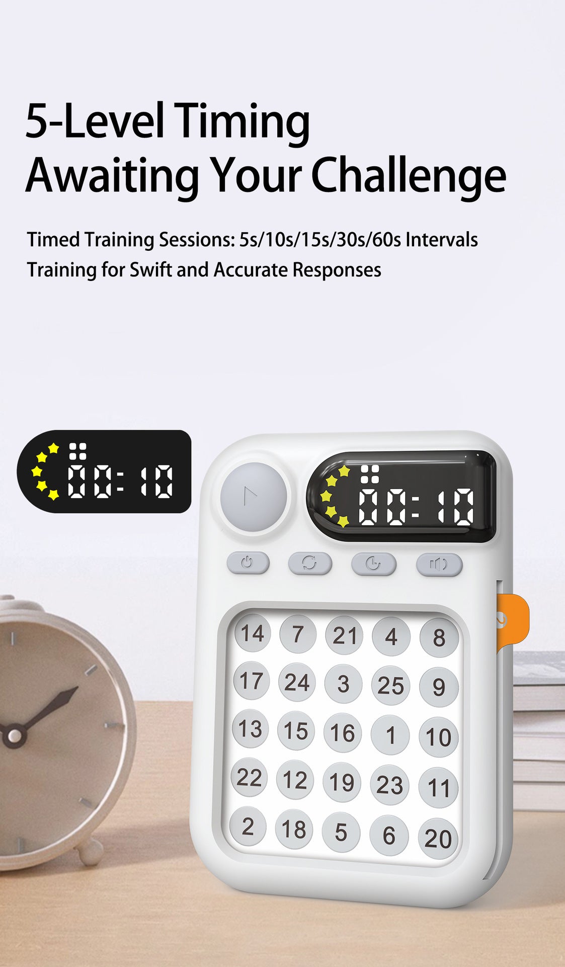 English version of Schulte tablet computer concentration training machine children's early education puzzle visual hearing students focus