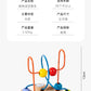 Children's Early Education Second-Line and Third-Line Bead Puzzle Beaded Hand-Eye Coordination Animal Maze Track Trailer Wooden Toy