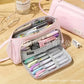 Triangular Large-Capacity Pencil Case and Stationery Box, Thickened Partitioned Storage Student Stationery Bag for Primary, Middle, and High School Students Wholesale