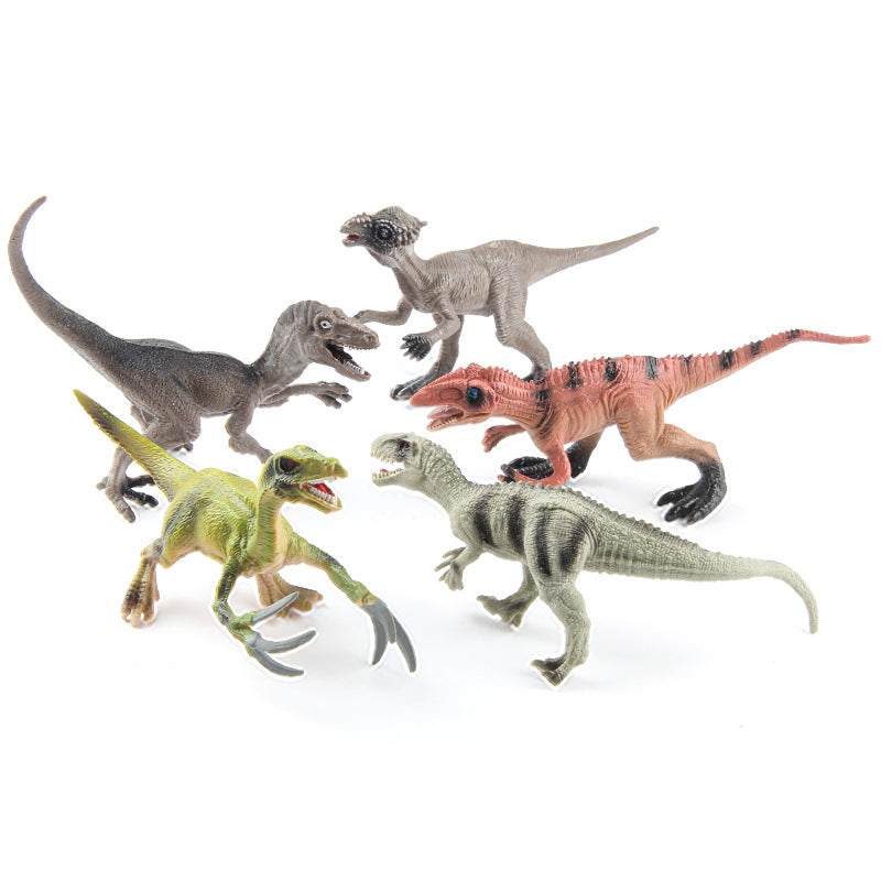 Children's Dinosaur Simulation Animal Ornaments Multiple Mini Solid Dinosaur Model Stegosaurus Spinosaurus Bull Dragon Bag Ornaments
