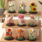 [wholesale generation] simulation of eternal flowers lily rose blocks compatible with Lego toy ornaments Valentine's Day gift