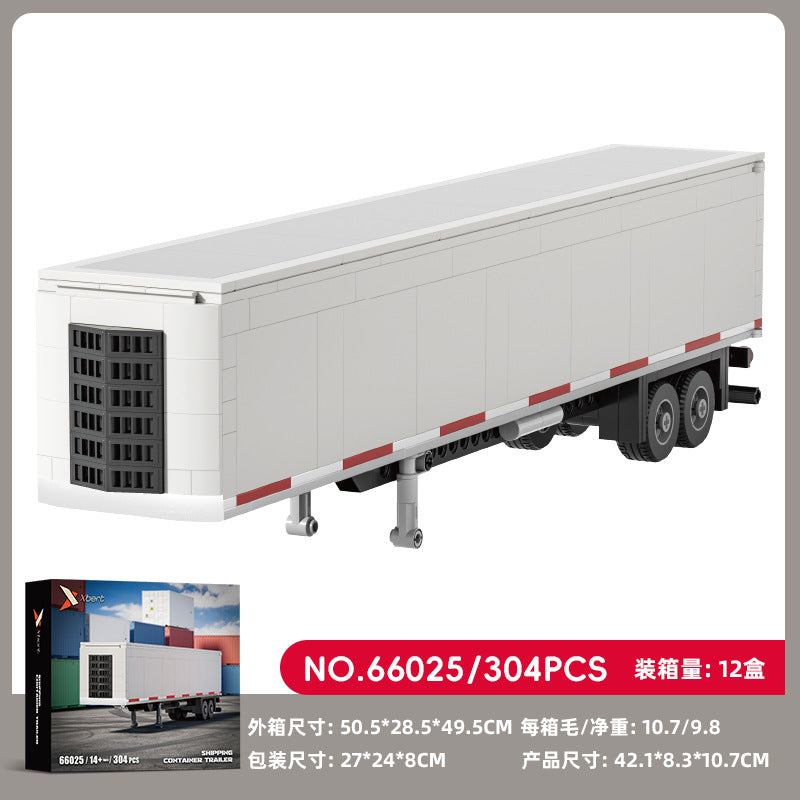 Cross-border engineering series truck city bus transport vehicle combined with small particle building blocks children's educational enlightenment toys