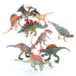 Children's Dinosaur Simulation Animal Ornaments Multiple Mini Solid Dinosaur Model Stegosaurus Spinosaurus Bull Dragon Bag Ornaments