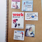 Korean OAB Character 202Hosil Magazine Landscape Retro Hand Account Decoration Material Collage Sticker Bag