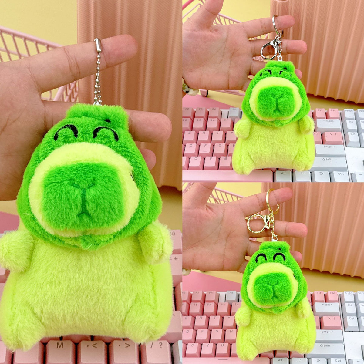 Cross-Border Capybara Mascot Backpack Small Pendant Keychain Chinese Style Zodiac Pendant Couple Ugly Doll
