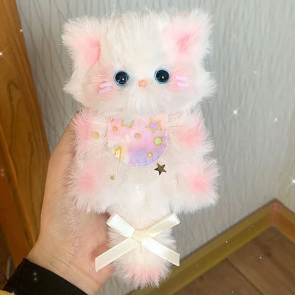 Twisting Stick Kitten DIY Material Pack Casual Style Cute Stuffed Toy for Girls Birthday Gift Bag Pendant