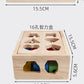 Children's Educational Beaded Five Sets of Column Color Sensory Enlightenment Children's Shape Matching Perception Early Education Wooden Building Blocks Play