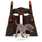 Animal Jurassic simulation farm scene sand table decoration fence large door frame dinosaur model toy