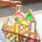 Acrylic Transparent Color Light and Shadow Building Blocks Baby Creative Construction Early Education Educational Toys Children's Rainbow Building Blocks