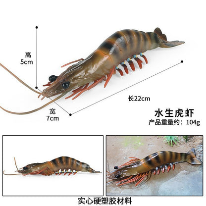 Cross-border toy marine life simulation lobster marine animal model submarine toy doll decoration plastic