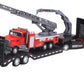 English packaging cross-border children alloy car vehicle trailer fire truck tank excavator pull back toy car