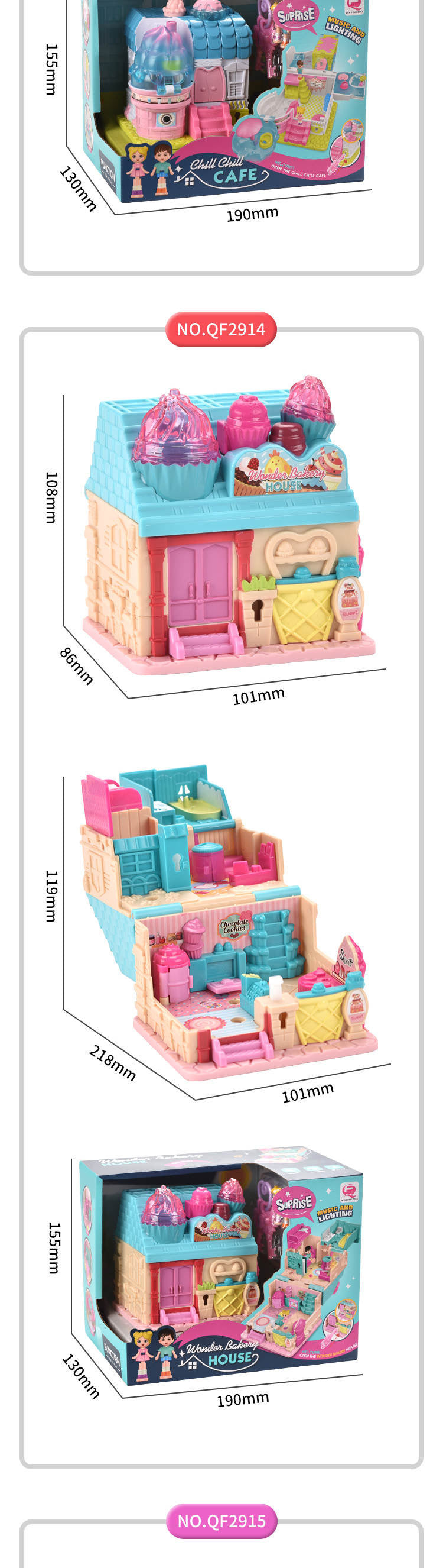 Cross-border Children's Variables Surprise Cabin Girl Simulation Princess Castle Villa Model Doll House Play House Toys
