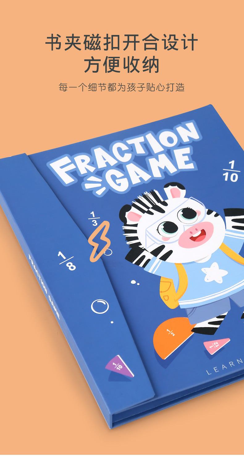 Magnetic Fraction Disk Demonstrator Numerator and Denominator Cognitive Addition and Subtraction Operation Third Grade Primary School Mathematics Teaching Aids Toys