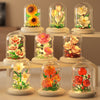 [wholesale generation] simulation of eternal flowers lily rose blocks compatible with Lego toy ornaments Valentine's Day gift