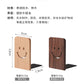 Japanese Style Simple Wooden Book Stand Creative Black Walnut Wood Thickened Bookshelf Bookend Student's Solid Wood Bookend Logo