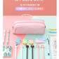 Japanese and Korean Double-Layer Pencil Case for Elementary, Middle, and High School Students, Cross-Border Oxford Cloth Multifunctional Creative Stationery Pencil Case a
