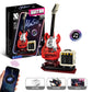 Wandering Rock Guitar Bluetooth Speaker Creative Building Small Particle Building Blocks Children's Educational Toy Model Ornaments