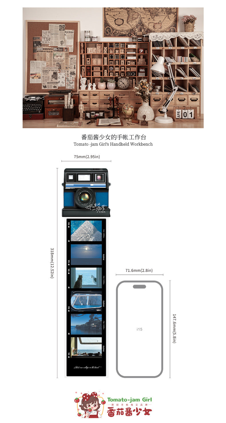 A Dream in Memory Film Film Stickers Retro Old Film Film Strips Handbook Collage Basics