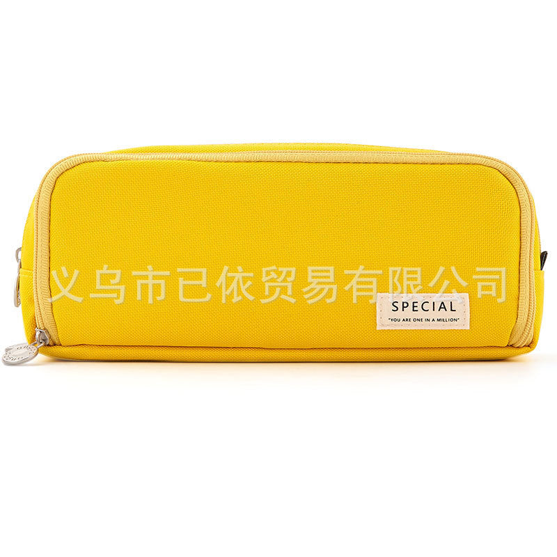 Oxford Cloth Pencil Case with Large Capacity and Multi-Layer Design, Stationery Box for Primary and Secondary School Students, High Aesthetic Value, Simple and Waterproof, Direct from the Source Factory