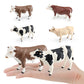 Cross-border simulation farm animal cow model flavich bull Charolais ranch desktop decoration toy