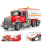Cross-border simulation trailer toy inertia flat rescue large engineering car boy road transport toy car wholesale