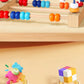 Children's Wooden Multi-Functional Threading Large Bead Color Recognition Early Education Building Blocks Matching Parent-Child Interactive Educational Toys