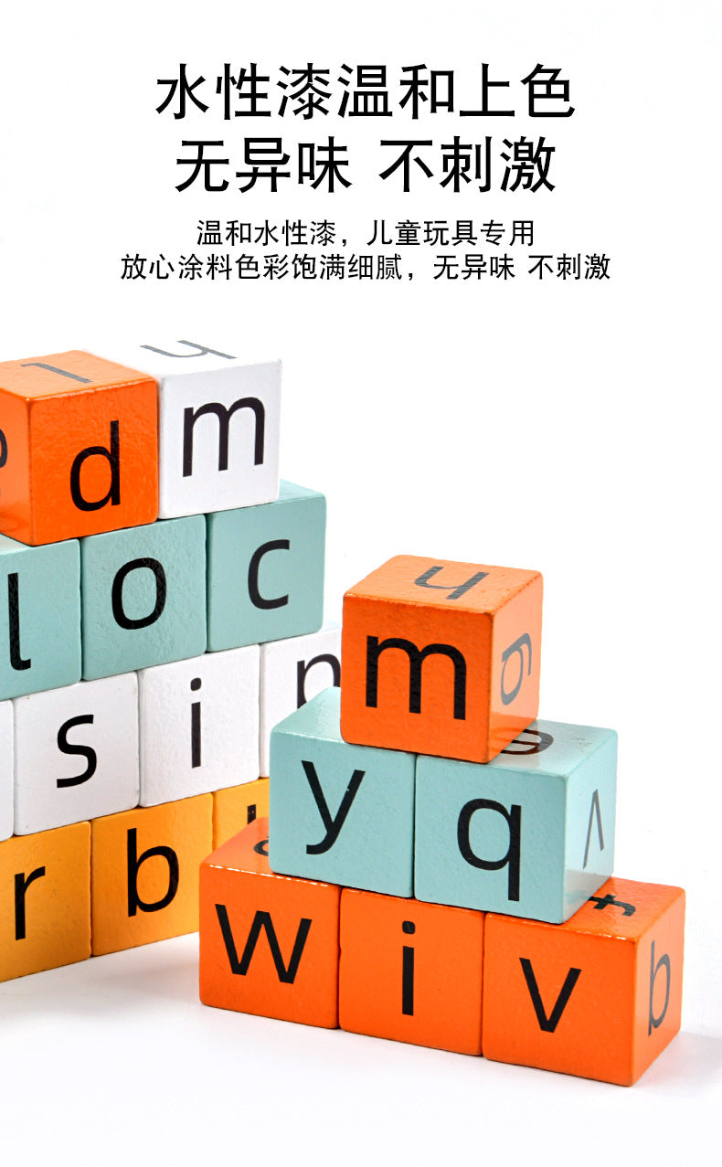 Children's English Scrabble Word Game Toys Fun Baby Parent-Child Interaction Puzzle English Letter Cognition